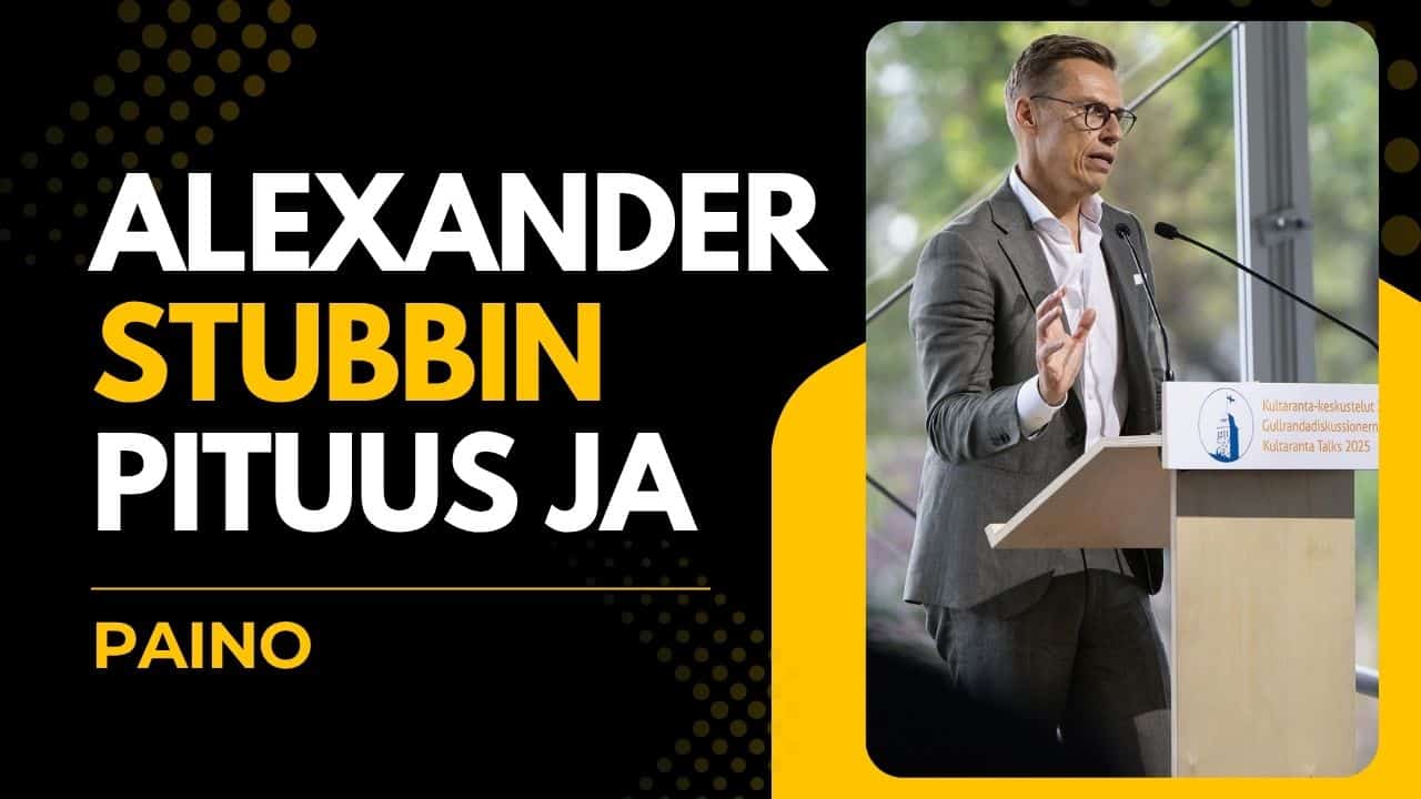 alexander stubb pituus